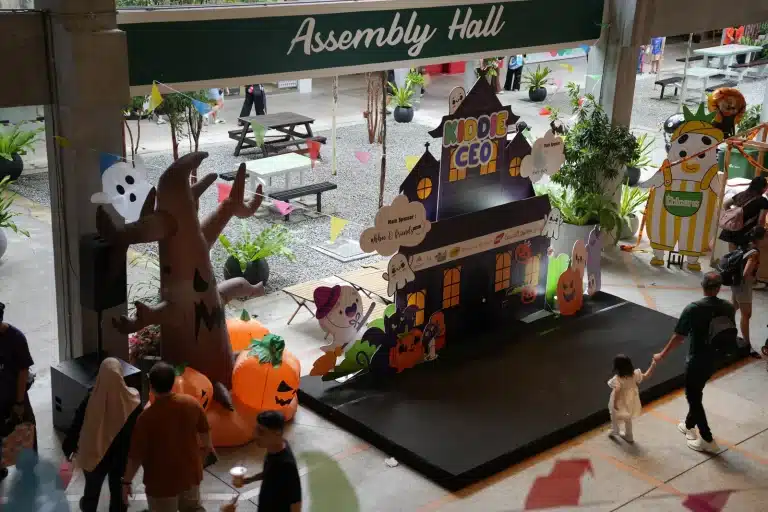 The Kiddie CEO haunted-house entrance at the Assembly Hall