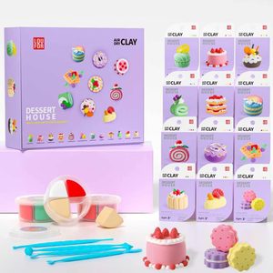 LOUFOR Air Dry Clay Set - Dessert House - contents and packaging