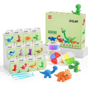 LOUFOR Air Dry Clay Set - Dinosaur Adventures - contents and packaging