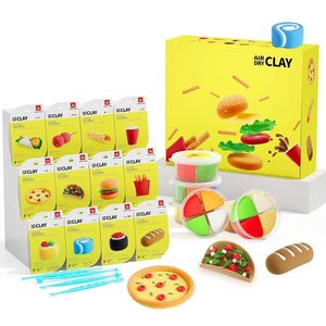 LOUFOR Air Dry Clay Set - Little Gourmet - contents and packaging