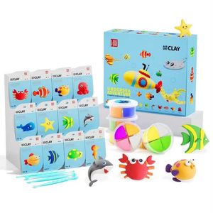 LOUFOR Air Dry Clay Set - Undersea Adventure - contents and packaging